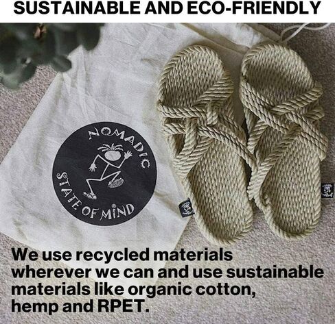 Nomadic State of Mind Rope Sandals, Romano Sandals For Men and Women, Unisex, Handmade Shoes, Straw Sandals in Kuwait