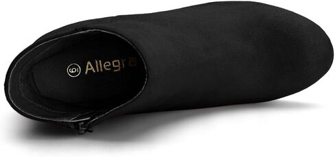 Allegra K Women's Round Toe Side Zip Chunky Heel Ankle Boots in Kuwait