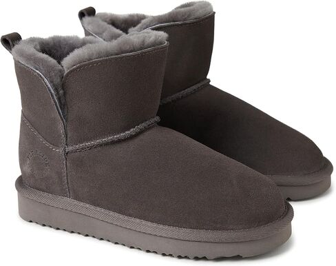 Fireside by Dearfoams Unisex-Child Bunbury Shearling Indoor/Outdoor Folddown Boot Fashion in Kuwait