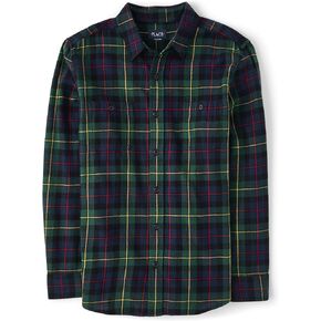 The Children's Place Men's Long Sleeve Button Up Shirt