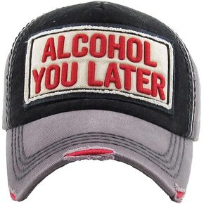 ScarvesMe للجنسين الكحول لك في وقت لاحق القطن خمر غسلها المتعثرة قبعة بيسبول قبعة in Kuwait