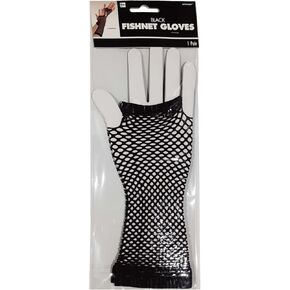 amscan Black Long Fishnet Fingerless Gloves in Saudi Arabia