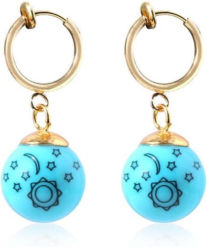 أقراط إليزابيث ليون السبع المميتة الأزياء أقراط إسقاط الأزرق in Kuwait