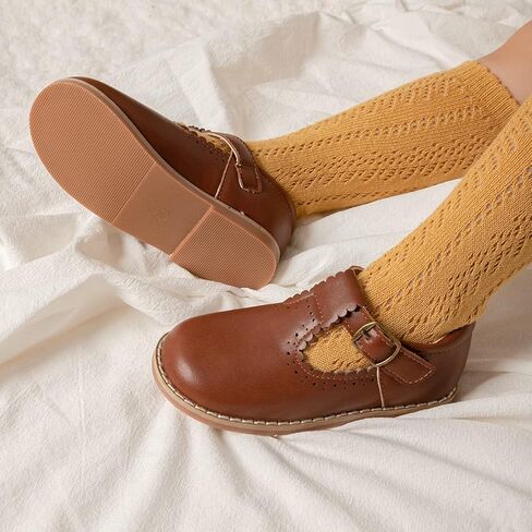 ISINSER حذاء أكسفورد كلاسيكي للفتيات الصغيرات فستان الأميرة ماري جين للحفلات بعقدة على شكل فيونكة وأحذية زي المدرسة in Kuwait