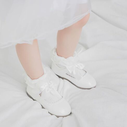 ISINSER Toddler Girls Classic Oxford Shoes Princess Dress Mary Jane Party Bowknot Flats School Uniform Shoes in Kuwait