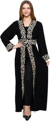 ARAB ATEEK ABAYA-عباية نسائية-عباية قطعة واحدة لباس خارجي-عباية مسلمة-ملابس حجاب نسائية-ملابس محتشمة للنساء المسلمات in Kuwait