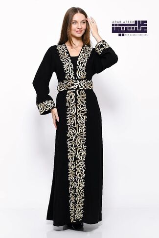 ARAB ATEEK ABAYA-عباية نسائية-عباية قطعة واحدة لباس خارجي-عباية مسلمة-ملابس حجاب نسائية-ملابس محتشمة للنساء المسلمات in Kuwait