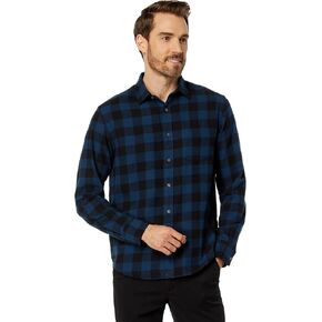 UNTUCKit Flannel Barrelstone Shirt Black MD Regular Fit in Kuwait