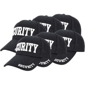 First Class Security Cap with ID On Front, Peak and Back (White Security ID) (6 Pack) in Kuwait