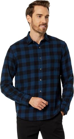 UNTUCKit Flannel Barrelstone Shirt Black MD Regular Fit in Kuwait