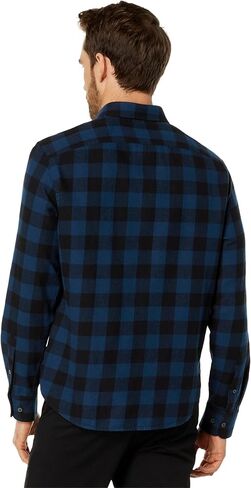 UNTUCKit Flannel Barrelstone Shirt Black MD Regular Fit in Kuwait