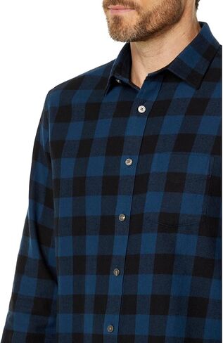 UNTUCKit Flannel Barrelstone Shirt Black MD Regular Fit in Kuwait