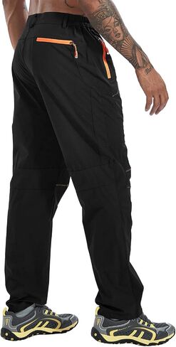 TBMPOY Men's Hiking Work Cargo Pants Lightweight Waterproof Quick Dry Outdoor Mountain Pant Fishing Camping in Kuwait