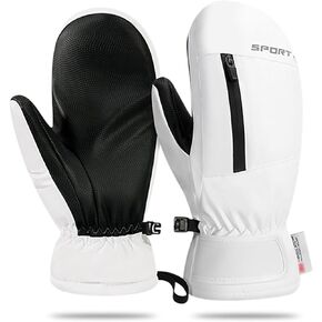 قفازات LACE INN المقاومة للماء للتزلج على الجليد، قفازات دافئة للتزلج على الجليد مع جيب بسحاب، قفازات شتوية على الجليد تعمل باللمس للرجال والنساء in Kuwait