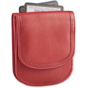 محفظة Taxi® - TW14-BIG APPLE RED - جلد ناعم - محفظة صغيرة الحجم قابلة للطي بجيب أمامي - للبطاقات والعملات المعدنية والفواتير والهويات (للرجال والنساء) in Kuwait