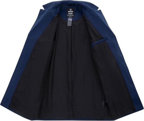 Wantdo Men's Single Breasted Pea Coat Windproof  Winter Coat Classic Notched Collar Military Jacket in Saudi Arabia