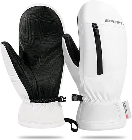 قفازات LACE INN المقاومة للماء للتزلج على الجليد، قفازات دافئة للتزلج على الجليد مع جيب بسحاب، قفازات شتوية على الجليد تعمل باللمس للرجال والنساء in Kuwait