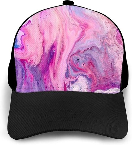 قبعة بيسبول رياضية للجنسين باللونين الأزرق والأرجواني، قبعة بيسبول عصرية للأب، قبعة كلاسيكية كاجوال قابلة للتعديل للرجال والنساء in Kuwait