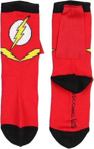 Superhero DC Comics Batman Superman The Flash Youth Boys Caped Crew Socks in Saudi Arabia