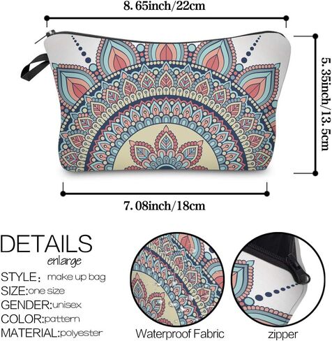 حقيبة مستحضرات التجميل للنساء من Deanfun، حقيبة مكياج صغيرة، حقائب سفر لمستلزمات الحمام المقاومة للماء، هدايا الكسل (51806) in Kuwait