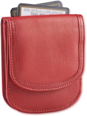 محفظة Taxi® - TW14-BIG APPLE RED - جلد ناعم - محفظة صغيرة الحجم قابلة للطي بجيب أمامي - للبطاقات والعملات المعدنية والفواتير والهويات (للرجال والنساء) in Saudi Arabia