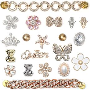 BVSTJIUJI Fashion cute girl designer bling shoe charms birthday for gift teens kids women