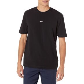 BOSS mens Center Logo Regular Fit T shirt T Shirt, Basic Black, 3X Large US in Kuwait