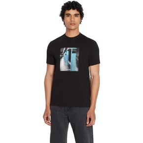 A|X Armani Exchange Men's Regular Fit NYC Image Tee, Metro Black, XL in Saudi Arabia