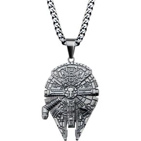 ستار وورز مجوهرات للجنسين الفولاذ المقاوم للصدأ الألفية فالكون قلادة قلادة, One size, معدن in Kuwait