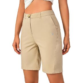 Little Donkey Andy Women's Quick Dry Hiking Shorts Lightweight Bermuda Golf Shorts Water Repellent Outdoor Travel Running