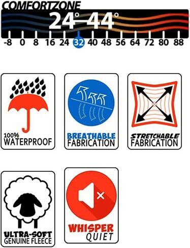 مريلة صيد من الصوف مموهة ثقيلة الوزن مضادة للماء ومضادة للرياح من Rivers West للرجال in Kuwait
