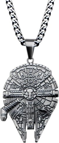 ستار وورز مجوهرات للجنسين الفولاذ المقاوم للصدأ الألفية فالكون قلادة قلادة, One size, معدن in Kuwait