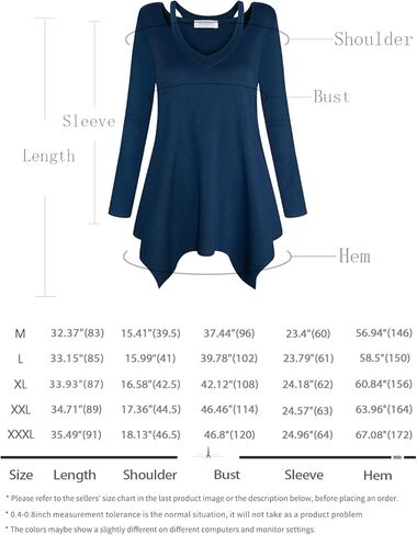 بولوتس قميص تونيك كاجوال منقوش باكمام 3/4 ورقبة على شكل حرف V للنساء in Kuwait