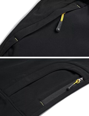 MAGCOMSEN Men's Winter Pants 5 Zip Pockets Snow Ski Pants Fleece Lined Water Resistant Hiking Pants in Saudi Arabia