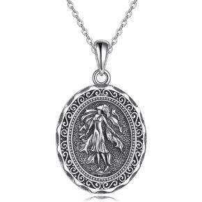 AXELUNA Greek Goddess Necklace Sterling Silver Artemis Goddess of The Hunting Mythology Jewelry for Women Gifts in Kuwait