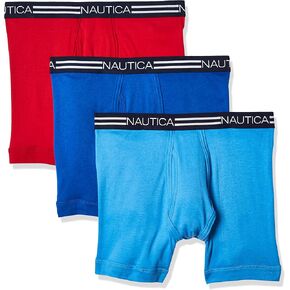 Nautica Men's Classic Cotton Boxer Brief Multi Pack