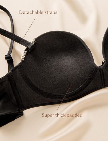 حمالات صدر بدون حمالات للنساء من Wingslove - حمالات صدر رافعة للأعلى من الدانتيل ومبطنة متعددة الاتجاهات ومزودة بسلك سفلي مقاس كبير in Kuwait
