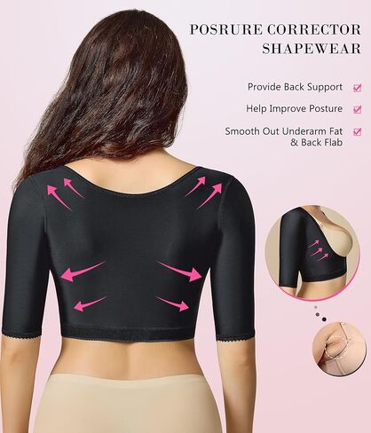 BRABIC Women's Shapewear Tops Post Surgery Compression Sleeve for Arm Shaper in Saudi Arabia