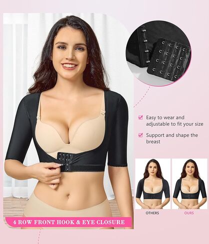 BRABIC Women's Shapewear Tops Post Surgery Compression Sleeve for Arm Shaper in Saudi Arabia