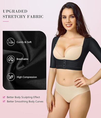 BRABIC Women's Shapewear Tops Post Surgery Compression Sleeve for Arm Shaper in Saudi Arabia