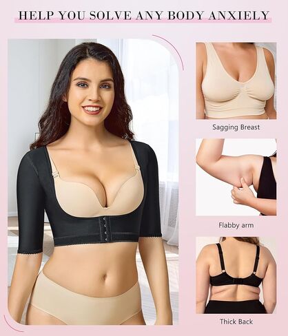 BRABIC Women's Shapewear Tops Post Surgery Compression Sleeve for Arm Shaper in Saudi Arabia