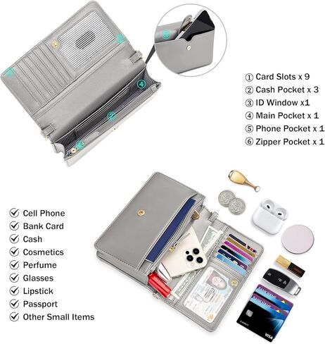 nuoku Small Crossbody Bags for Women, Small Crossbody Purse with Card Slots, Cell Phone Purse for Women with Phone Pocket in Kuwait