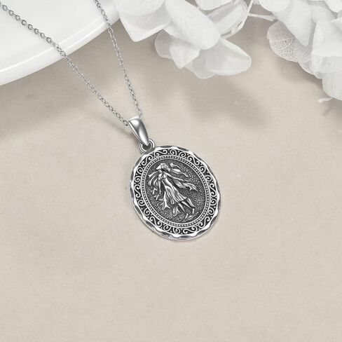 AXELUNA Greek Goddess Necklace Sterling Silver Artemis Goddess of The Hunting Mythology Jewelry for Women Gifts in Kuwait