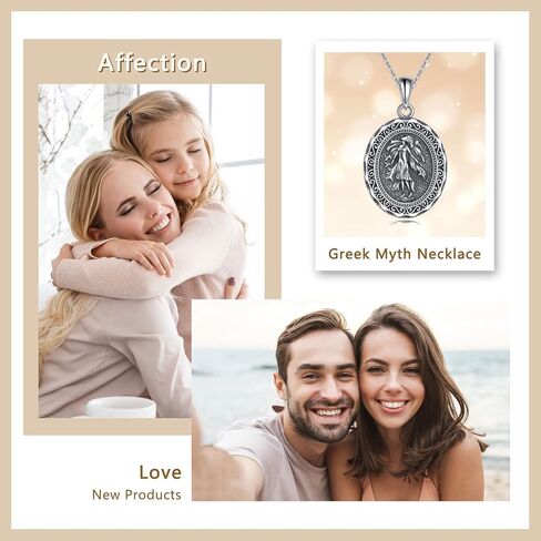 AXELUNA Greek Goddess Necklace Sterling Silver Artemis Goddess of The Hunting Mythology Jewelry for Women Gifts in Kuwait