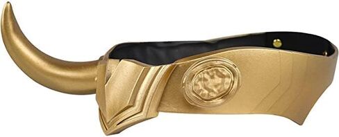 ZIMBRO Loki تاج قرون خوذة ذهبية لسيدة تأثيري تنكر اكسسوارات الدعامة لوكي قرون هالوين زي الدعامة in Kuwait