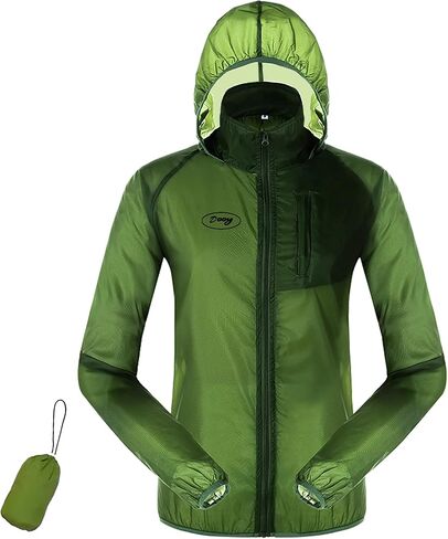 Dooy Sun Protection Jacket Ultra Light Thin Breathable Packable Outdoor Cycling Jacket Hoodie Skin Clothing for Men & Women in Saudi Arabia