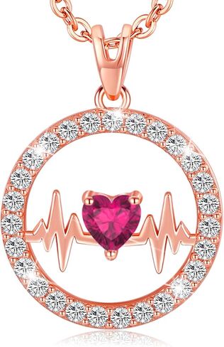 قلادات لافومو للنساء من الفضة الاسترليني قلادة على شكل قلب ذهبي أنت في قلبي مجوهرات الحب دائرة تشيكوسلوفاكيا هدايا للنساء الصديقة والزوجة والأم والابنة في عيد الميلاد والذكرى السنوية وعيد الميلاد وعيد الحب in Kuwait