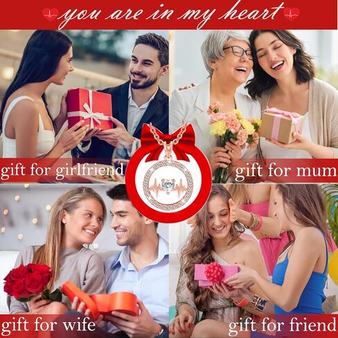 قلادات لافومو للنساء من الفضة الاسترليني قلادة على شكل قلب ذهبي أنت في قلبي مجوهرات الحب دائرة تشيكوسلوفاكيا هدايا للنساء الصديقة والزوجة والأم والابنة في عيد الميلاد والذكرى السنوية وعيد الميلاد وعيد الحب in Kuwait
