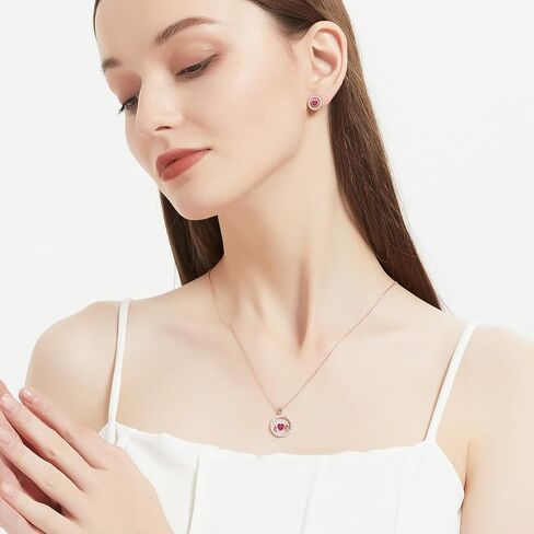 قلادات لافومو للنساء من الفضة الاسترليني قلادة على شكل قلب ذهبي أنت في قلبي مجوهرات الحب دائرة تشيكوسلوفاكيا هدايا للنساء الصديقة والزوجة والأم والابنة في عيد الميلاد والذكرى السنوية وعيد الميلاد وعيد الحب in Kuwait