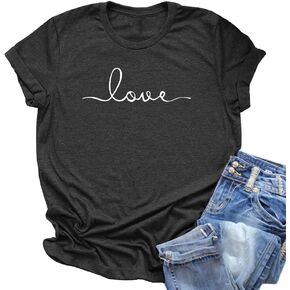 NIUBIA Women's T-Shirt Printed Casual Short Sleeve Tops Summer Casual Loose Fitted Top